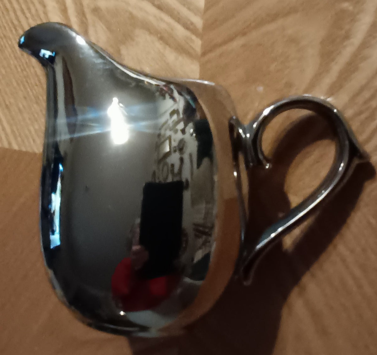 Ceramic Silver Colored Creamer/Small Pitcher