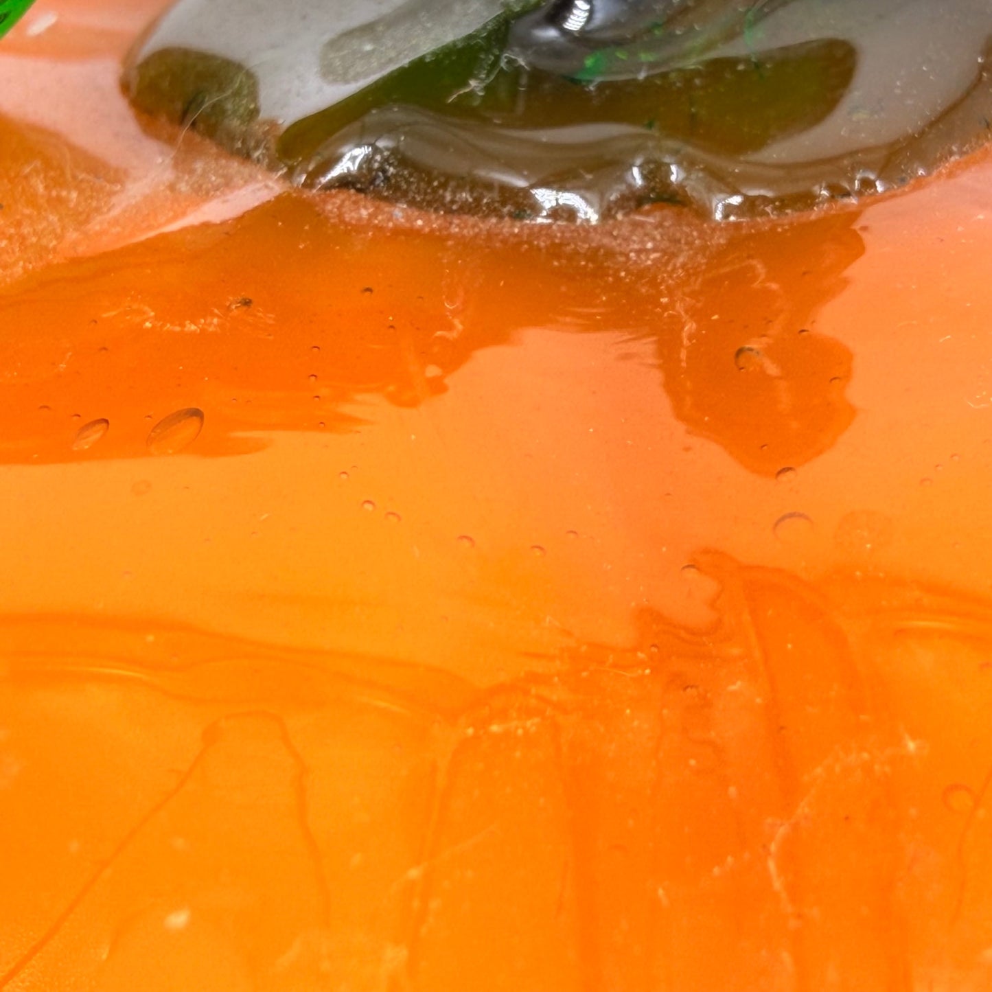 Orange Glass Pumpkin