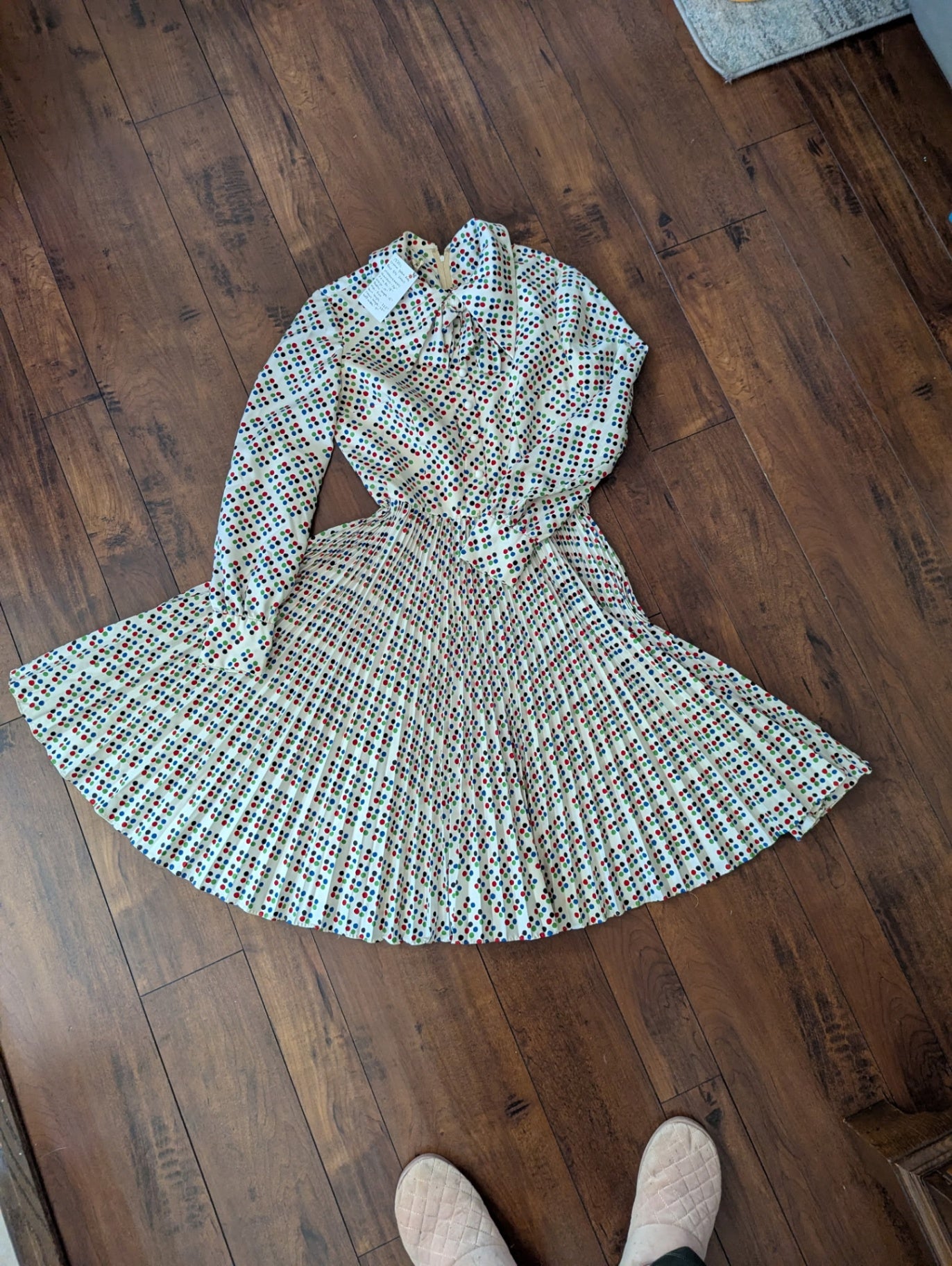 1970s Polka Dot shirt dress