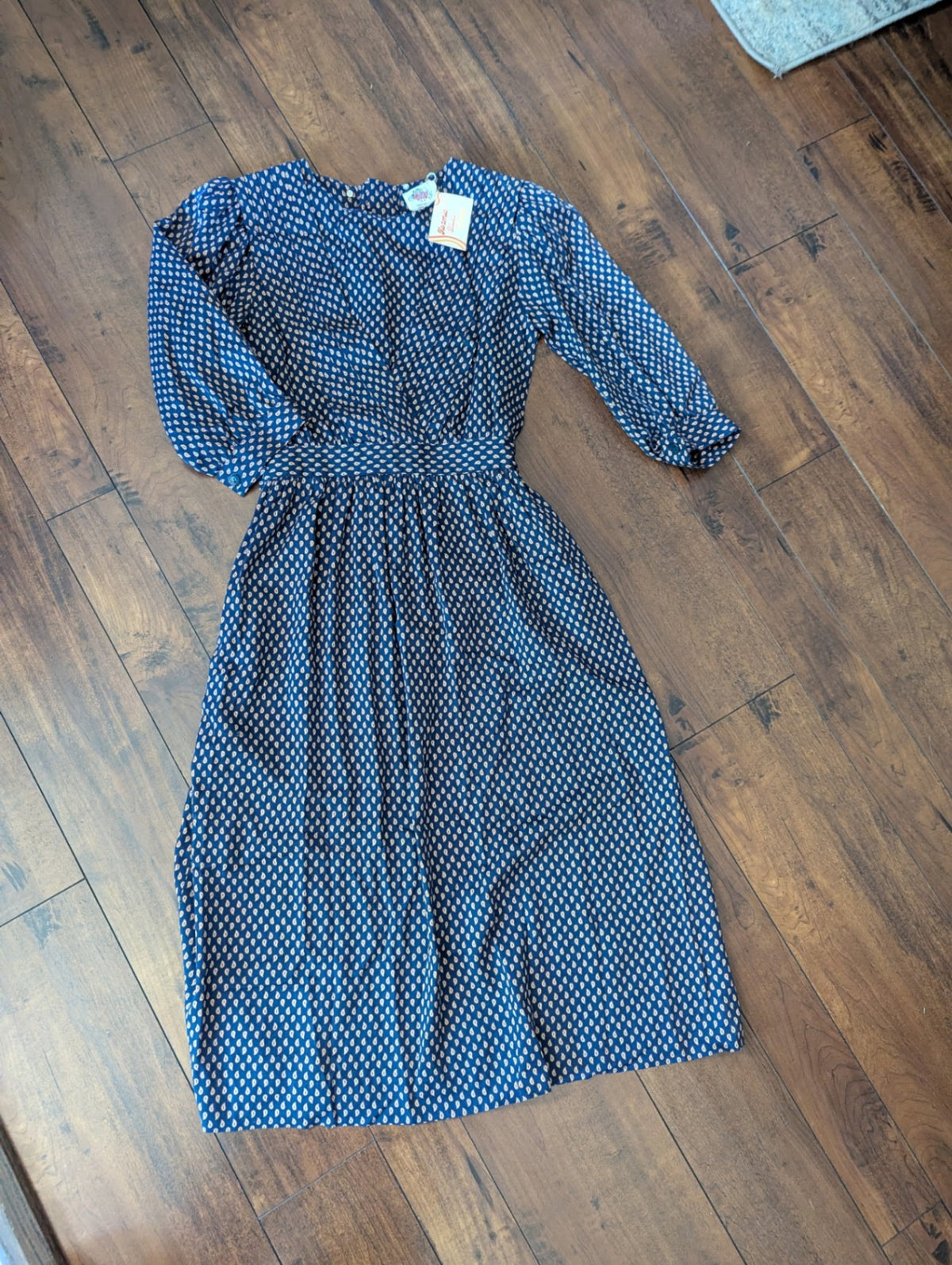 1980s Lanz paisley dress