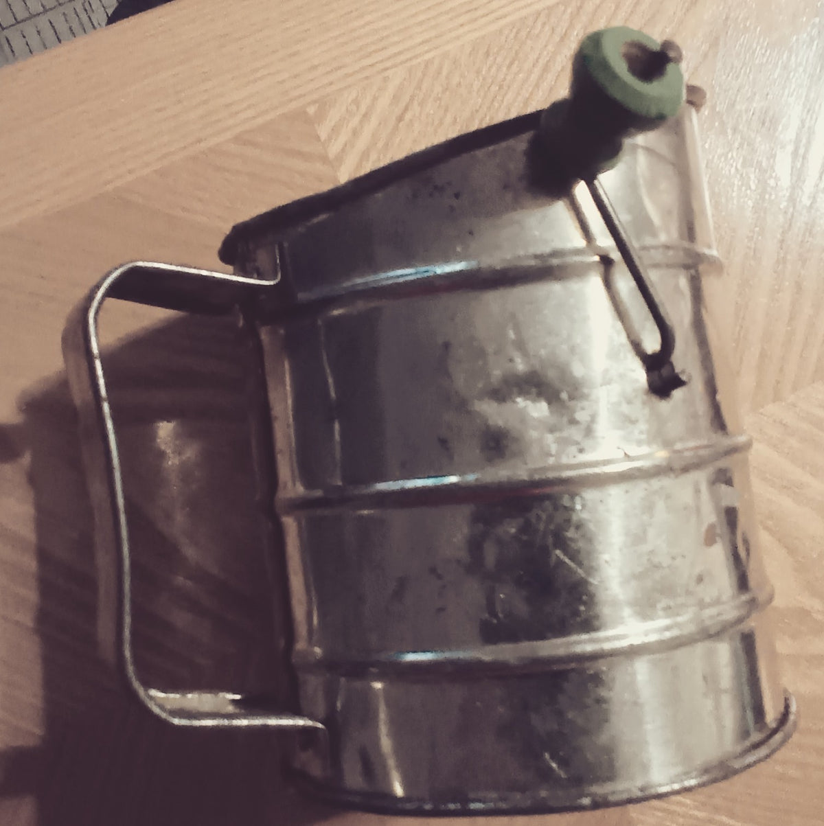 Old Aluminum Flour Sifter