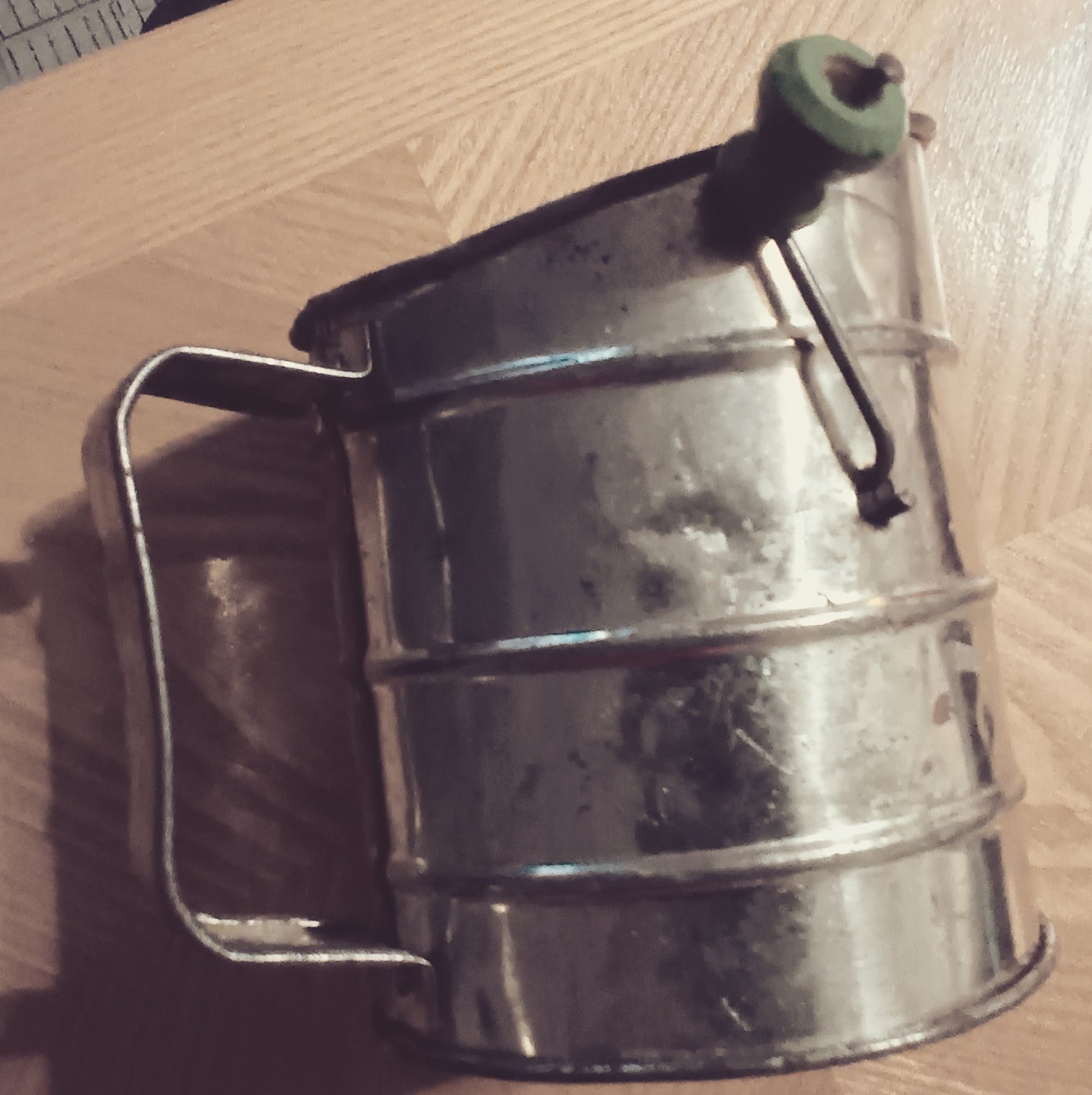 Old Aluminum Flour Sifter