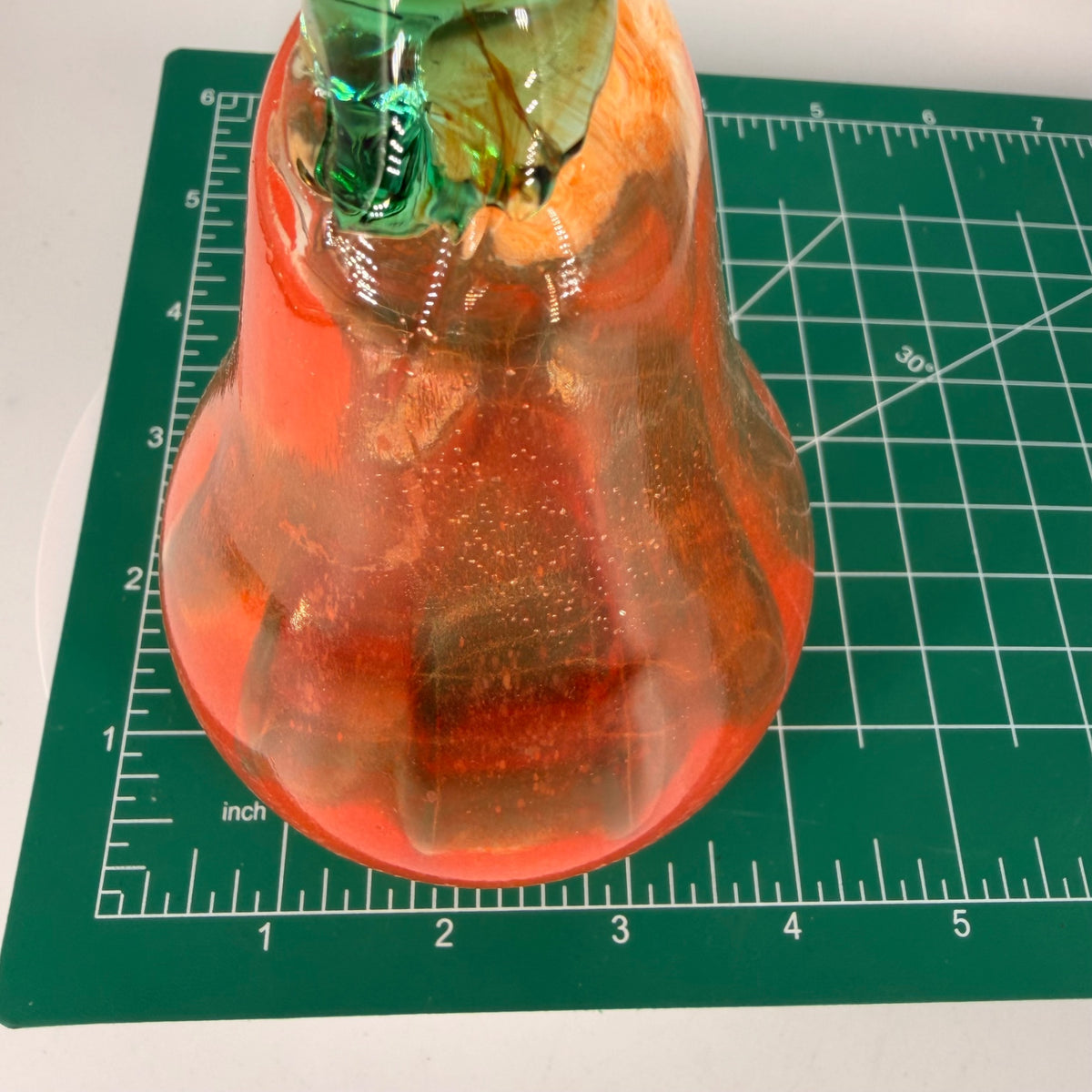 Autumn Orange Glass Gourd 