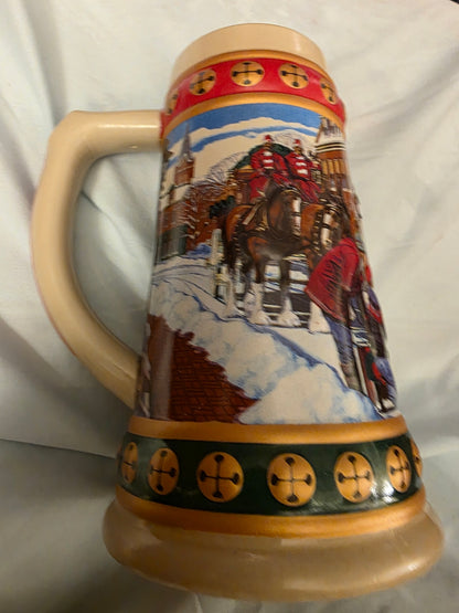 BUDWEISER, HOMETOWN HOLIDAY STEIN.