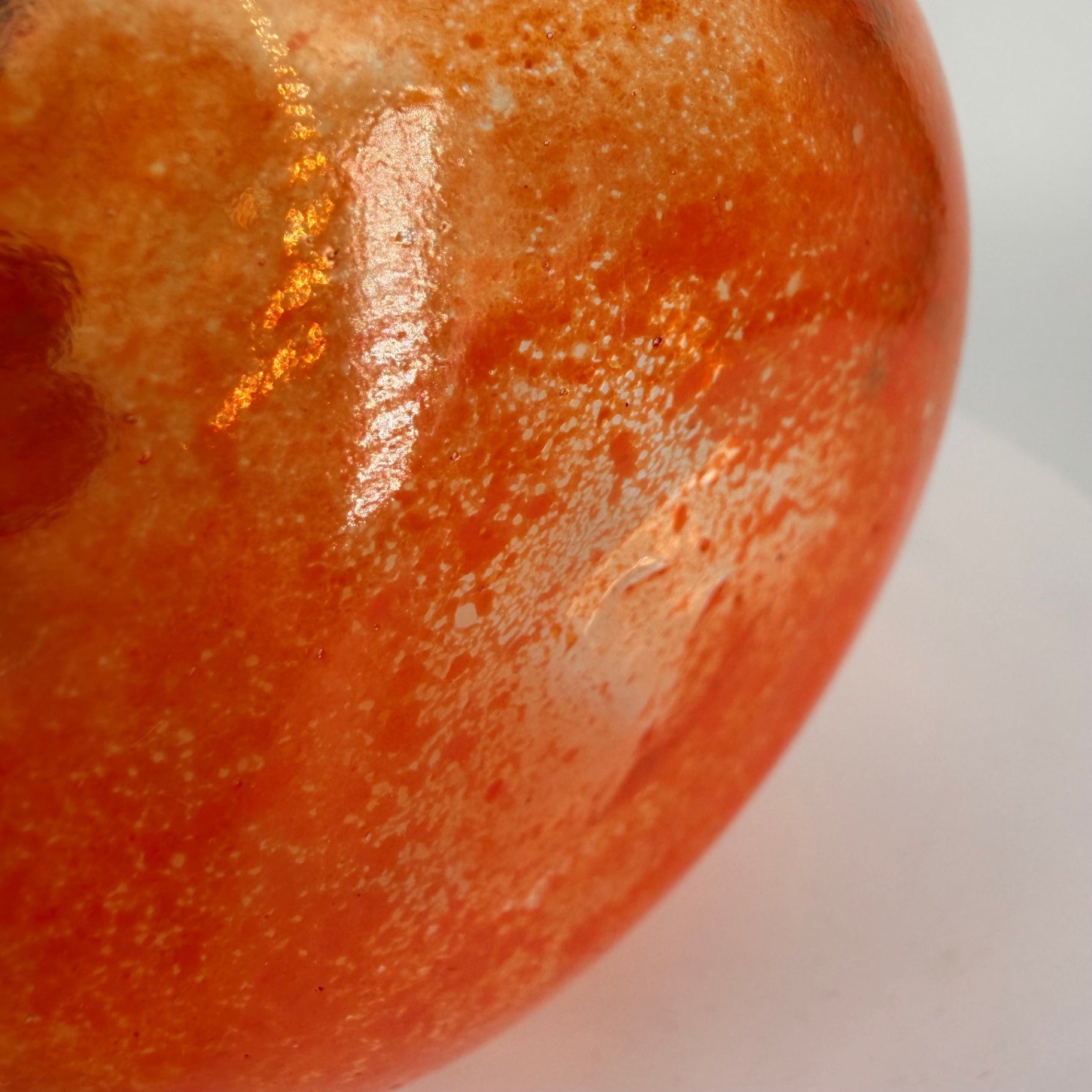 Autumn Orange Glass Gourd 