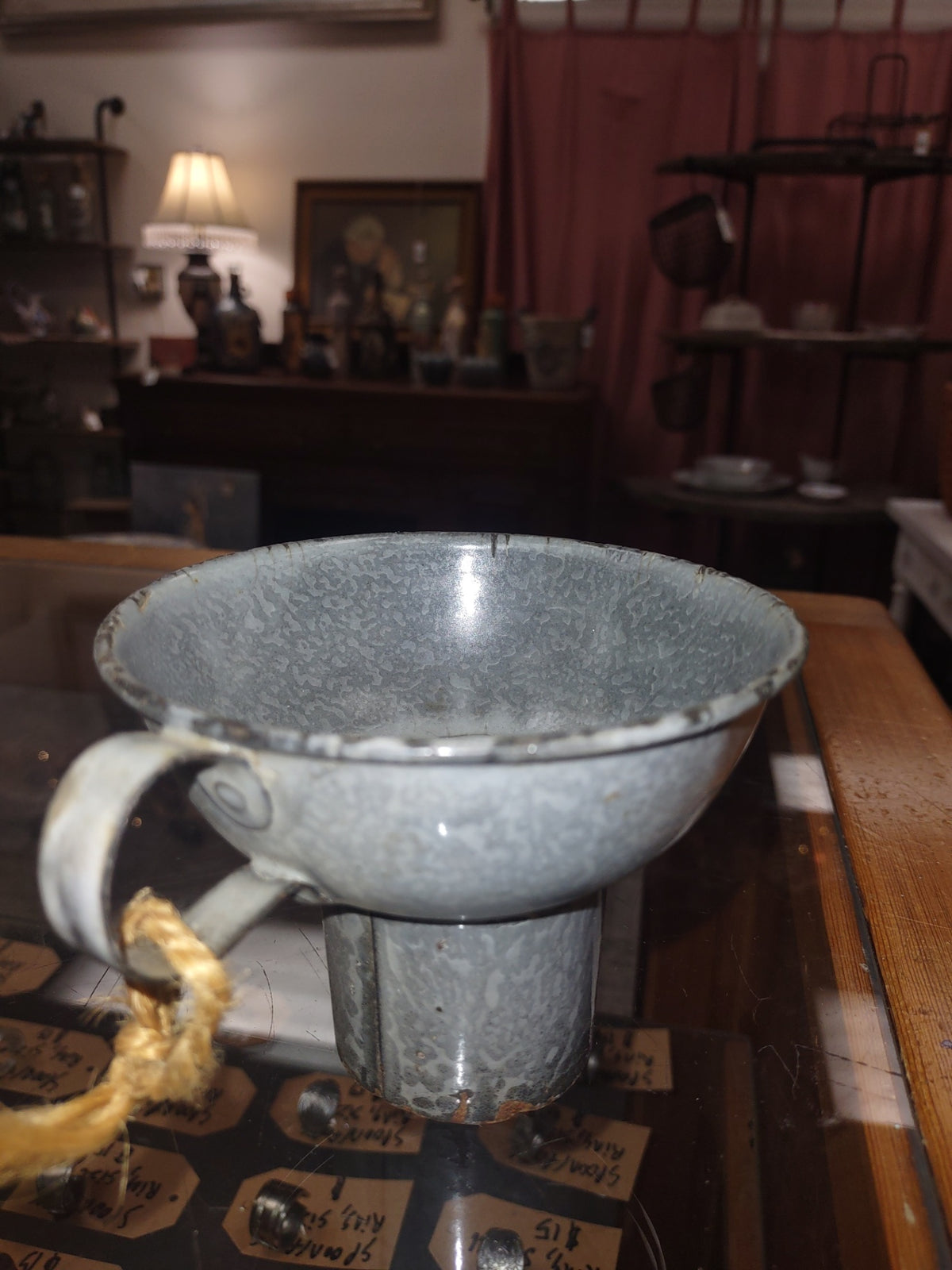 Granet enamel ware small funnel 