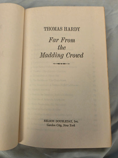 FAR FROM THE MADDENING CROWD.