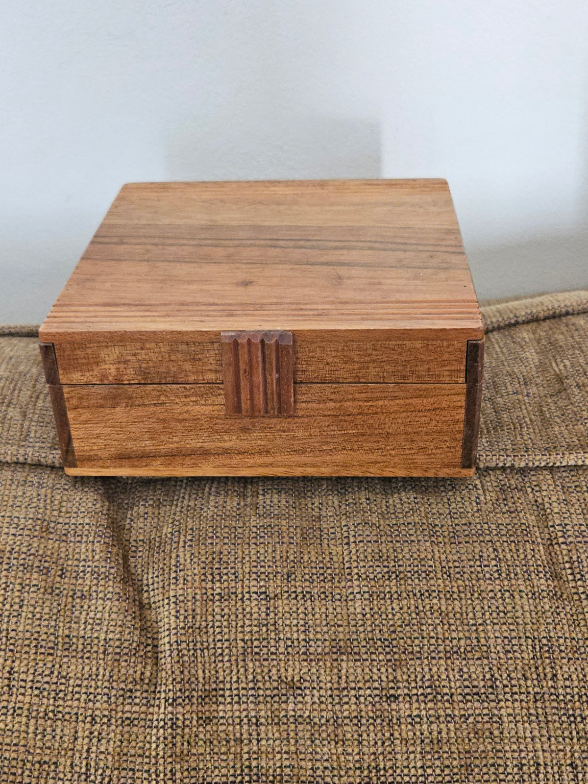 Vintage wooden cigar box 6x6 square approx