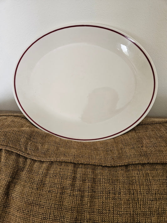 Vimtage restaurant ware oval platter approx 13 inch 