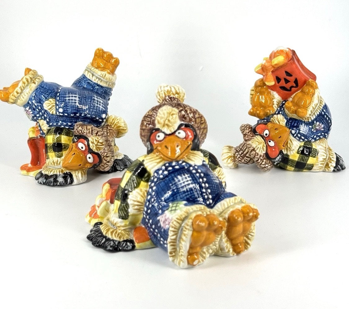 Fitz & Floyd Scarecrow Trio