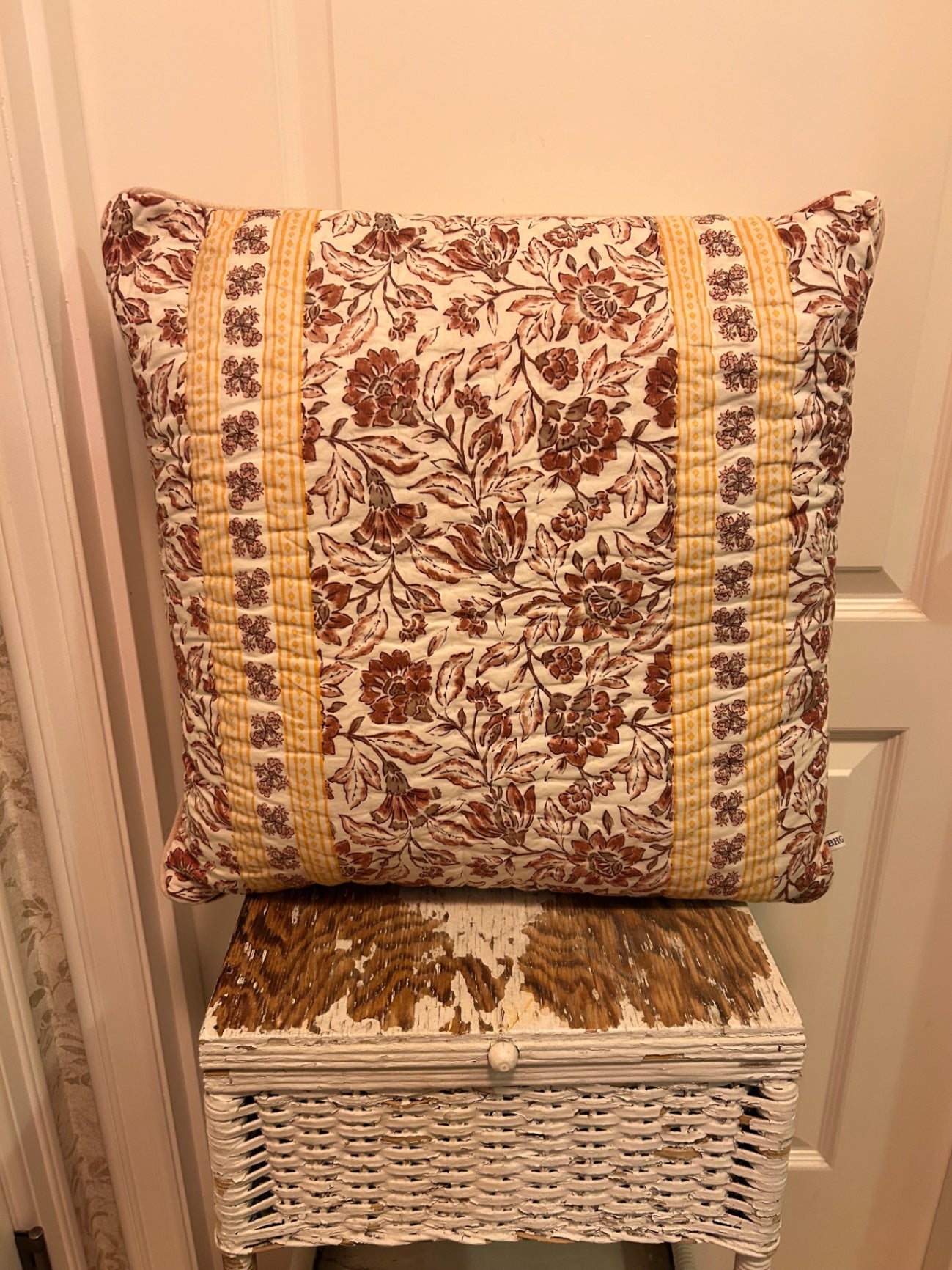 RUST YELLOW PILLOW