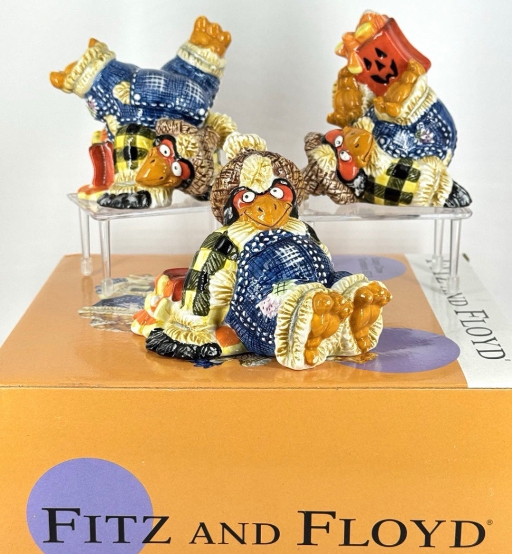 Fitz & Floyd Scarecrow Trio