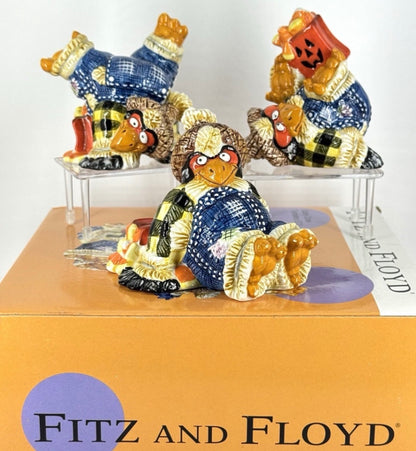 Fitz & Floyd Scarecrow Trio
