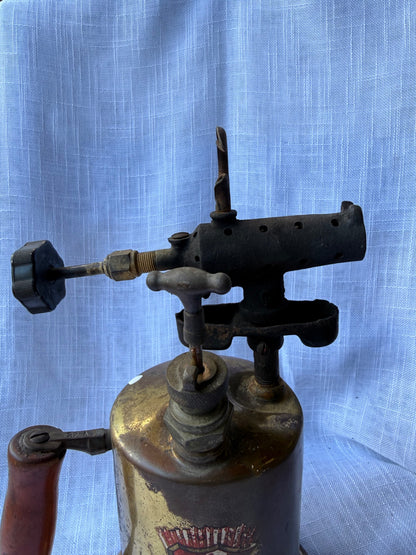Antique 1921 Clayton & Lambert Brass Blowtorch | Vintage C&L Industrial Tool & Decor