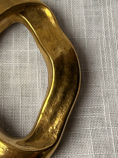 Vintage Solid Brass Bow Trivet | Ribbon Knot Kitchen & Home Decor