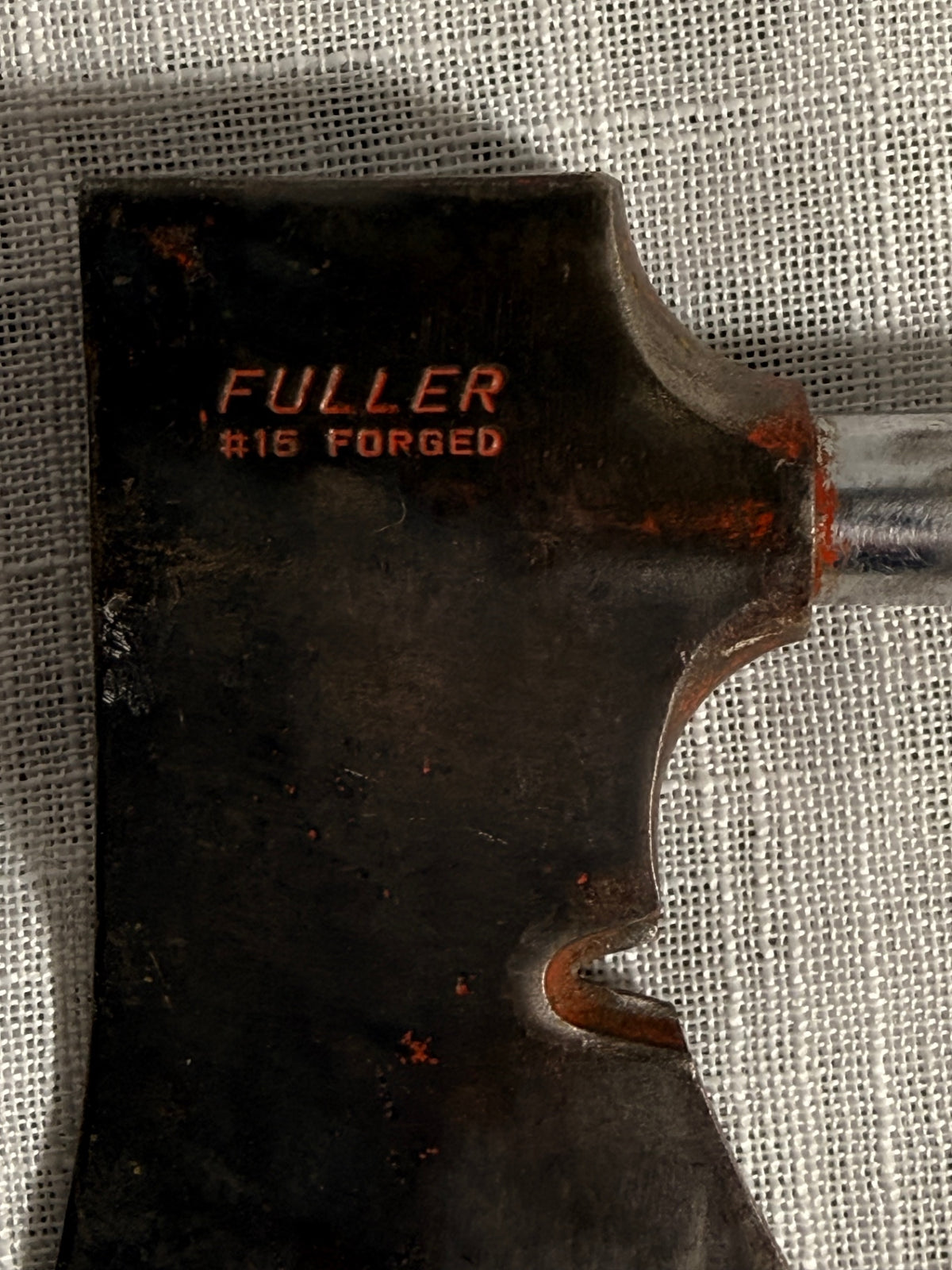 Vintage Fuller #15 Forged Hatchet | Tubular Steel Handle Camp Axe with Original Orange Paint