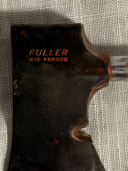 Vintage Fuller #15 Forged Hatchet | Tubular Steel Handle Camp Axe with Original Orange Paint