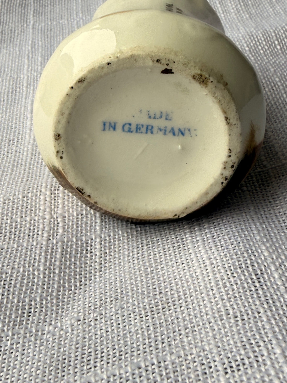 Antique "Made in Germany" Souvenir Toothpick Holder | Lincoln School, Bricelyn, MN