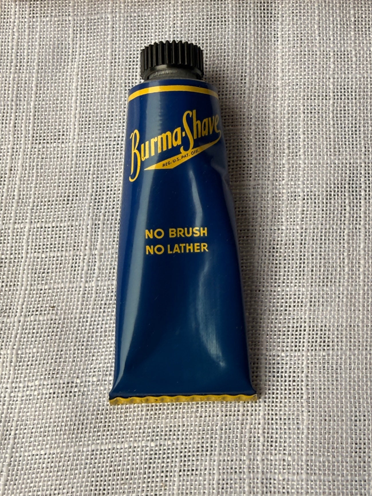 Vintage Burma-Shave "No Brush - No Lather" Tube w/ Original Box | Americana Travel Size