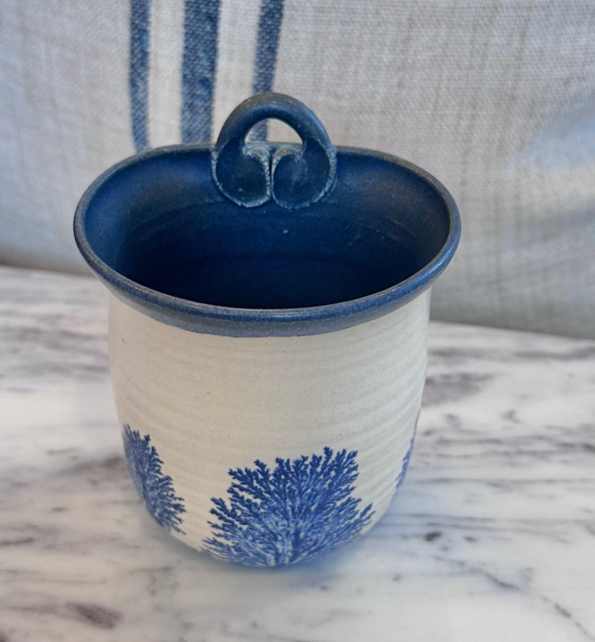 Handmade pottery wall pocket 
