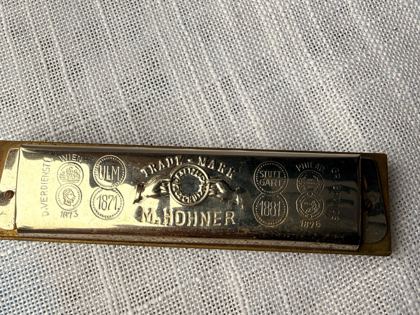 Vintage M. Hohner "Old Standby" Harmonica No. 34 B | Key of G | Made in Germany w/ Original Box