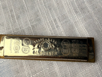 Vintage M. Hohner "Old Standby" Harmonica No. 34 B | Key of G | Made in Germany w/ Original Box