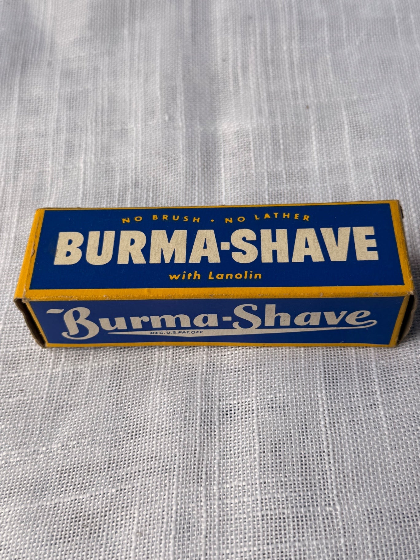 Vintage Burma-Shave "No Brush - No Lather" Tube w/ Original Box | Americana Travel Size