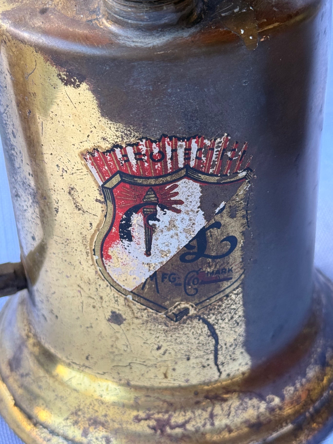 Antique 1921 Clayton & Lambert Brass Blowtorch | Vintage C&L Industrial Tool & Decor