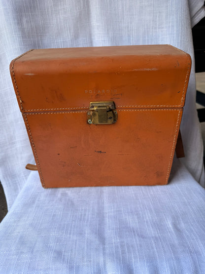 Vintage Polaroid Automatic 350 Land Camera w/ Zeiss Ikon Finder | Original Leather Case & Accessories