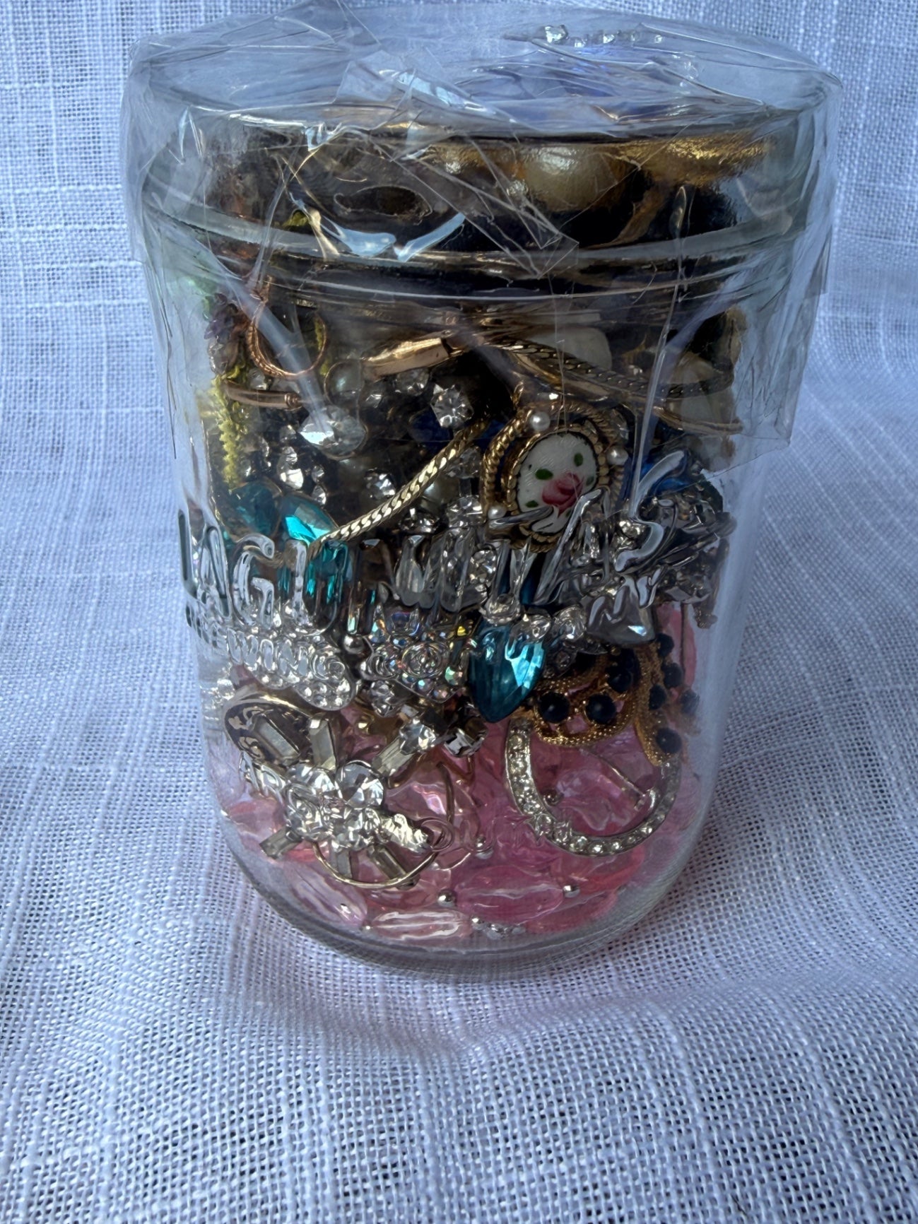 Vintage Costume Jewelry "Junk Drawer" Lot | Rhinestone Poodle, Blue Heart & Starburst Brooches