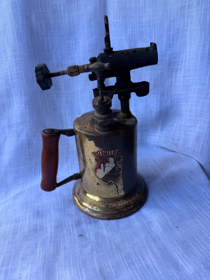 Antique 1921 Clayton & Lambert Brass Blowtorch | Vintage C&L Industrial Tool & Decor
