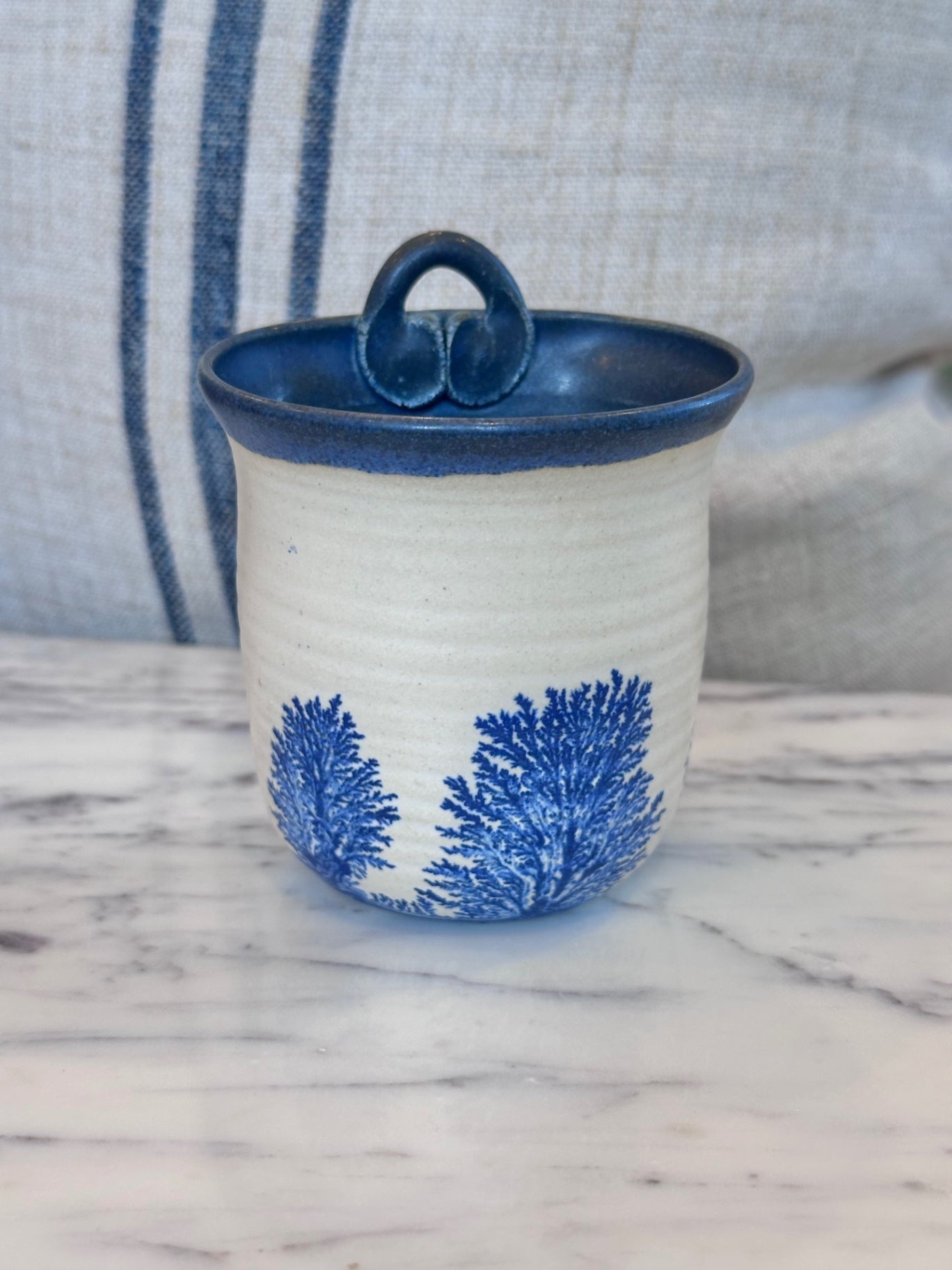 Handmade pottery wall pocket 