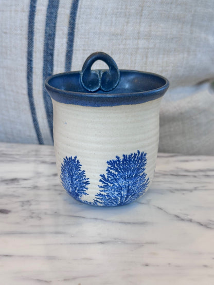 Handmade pottery wall pocket 