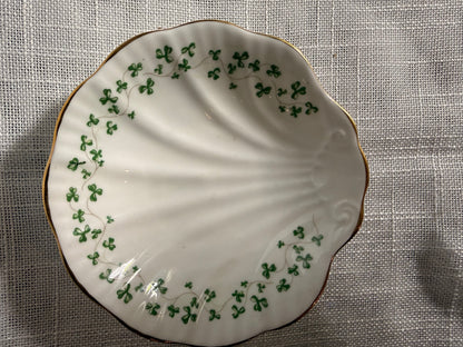 Vintage Royal Tara Fine Bone China Shamrock Dish | Galway Ireland Shell Trinket Bowl