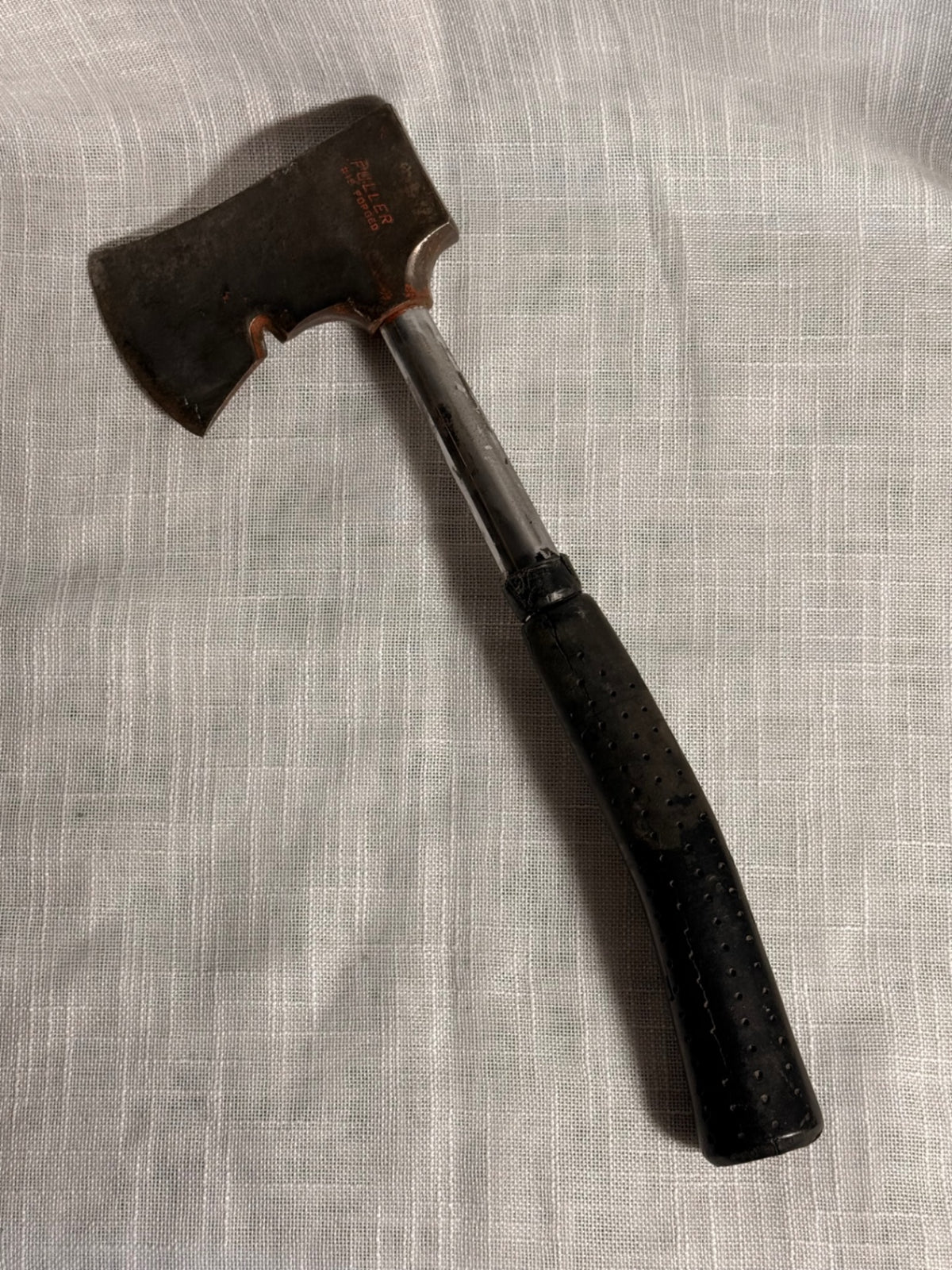 Vintage Fuller #15 Forged Hatchet | Tubular Steel Handle Camp Axe with Original Orange Paint