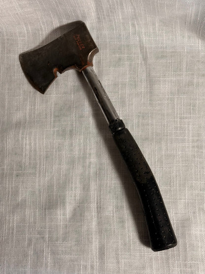 Vintage Fuller #15 Forged Hatchet | Tubular Steel Handle Camp Axe with Original Orange Paint