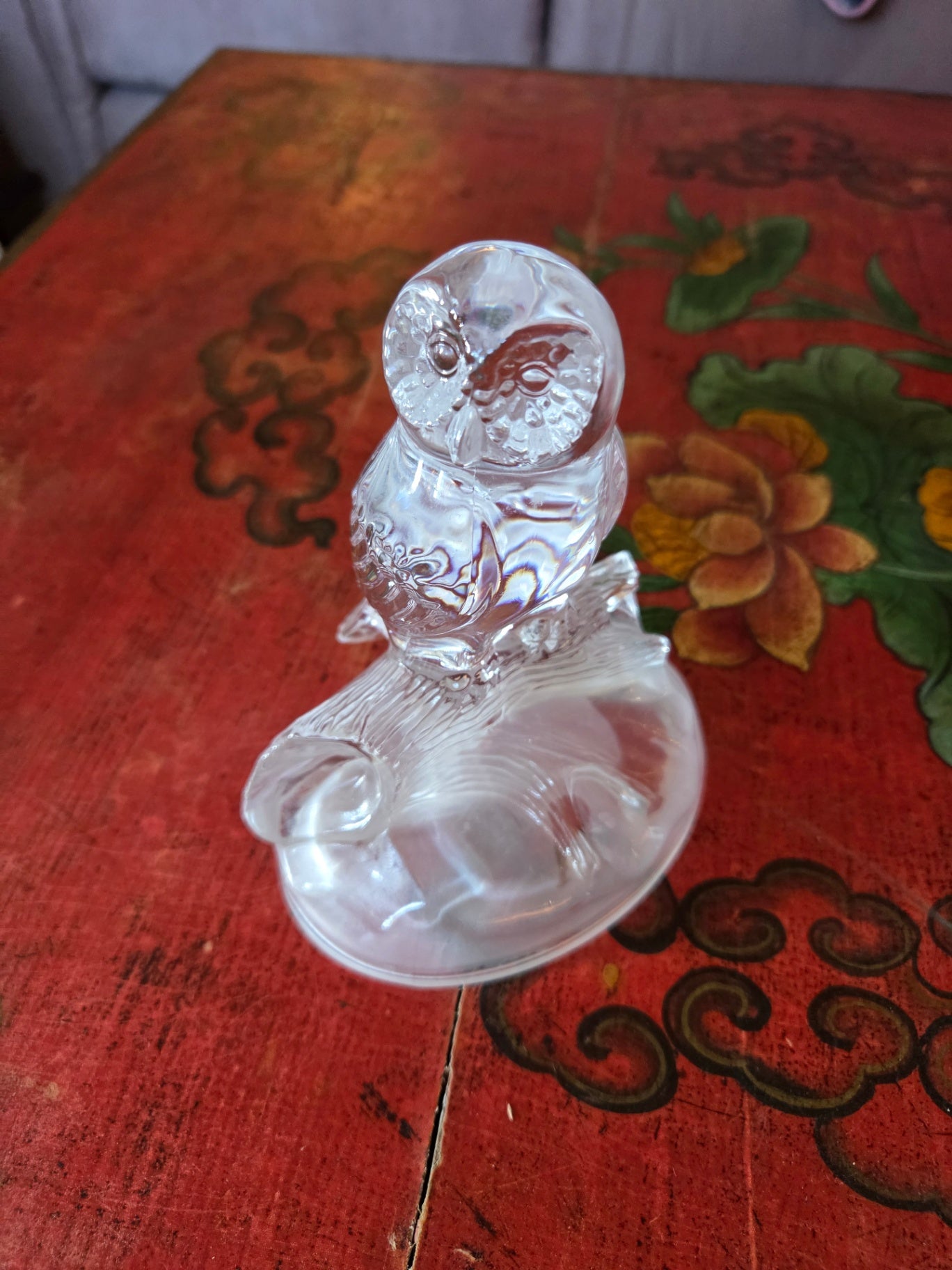 J  G Durand lead crystal owl