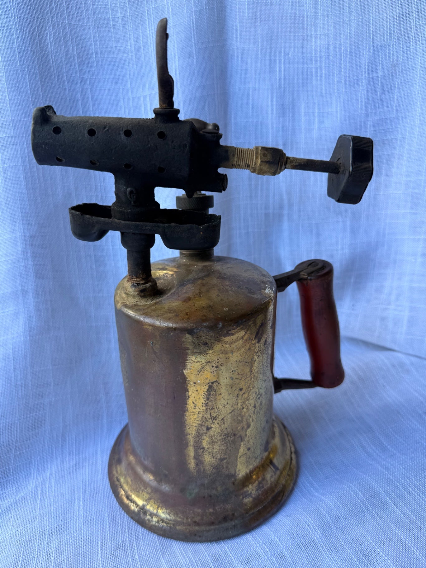 Antique 1921 Clayton & Lambert Brass Blowtorch | Vintage C&L Industrial Tool & Decor
