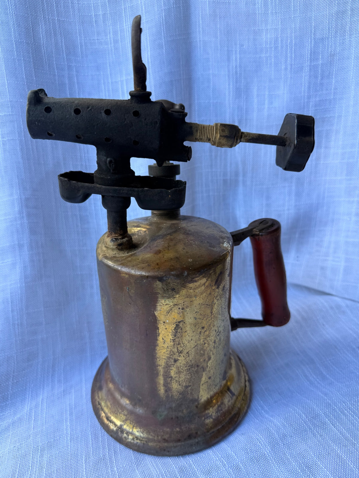 Antique 1921 Clayton & Lambert Brass Blowtorch | Vintage C&L Industrial Tool & Decor