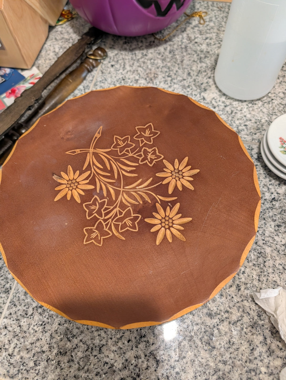 Mid-century Musical Cake Plate