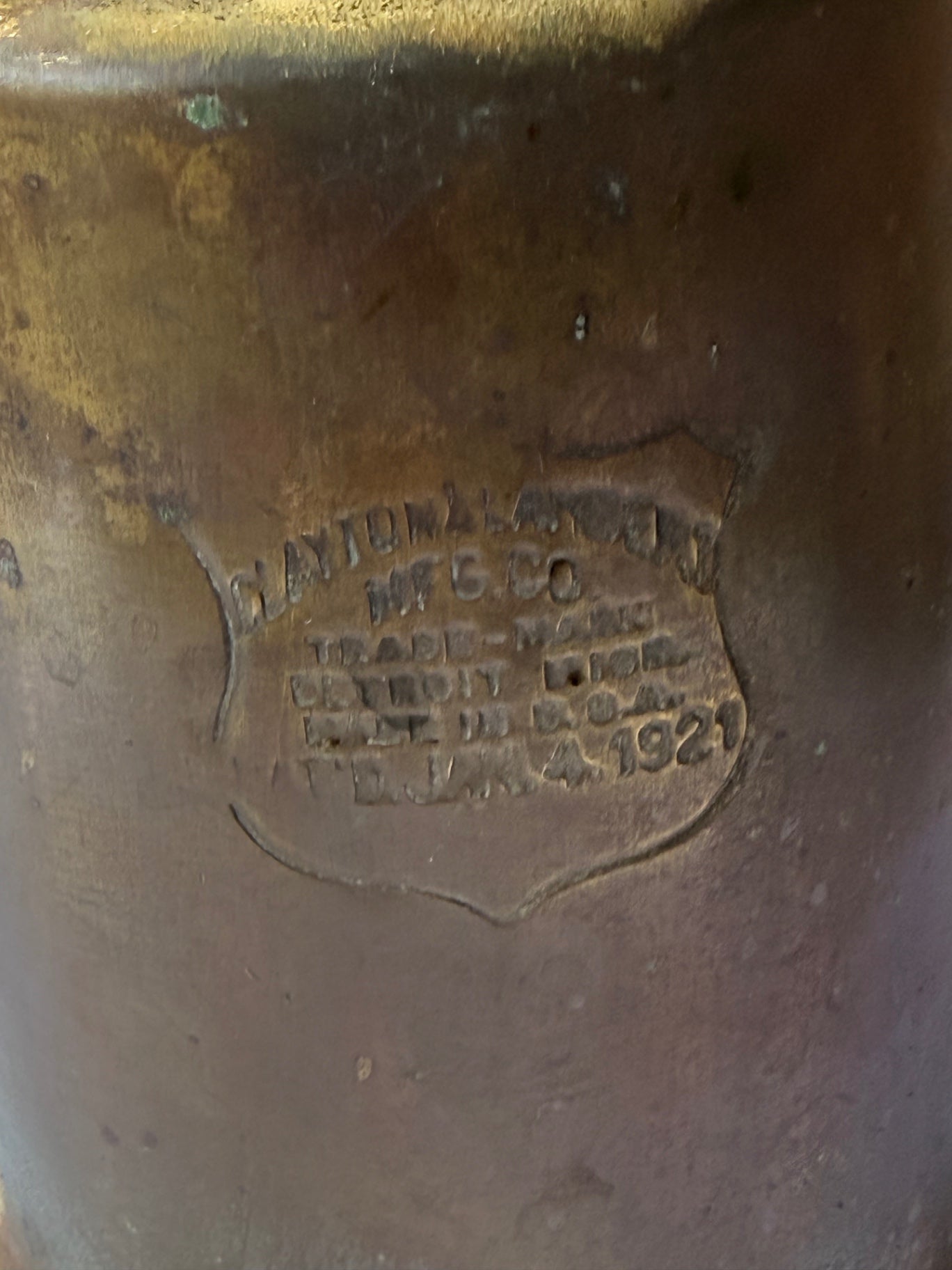 Antique 1921 Clayton & Lambert Brass Blowtorch | Vintage C&L Industrial Tool & Decor