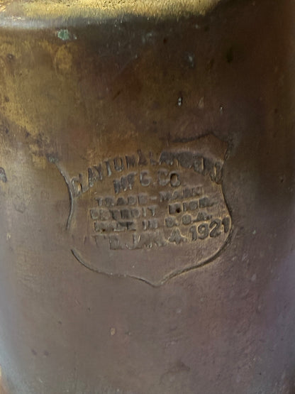 Antique 1921 Clayton & Lambert Brass Blowtorch | Vintage C&L Industrial Tool & Decor