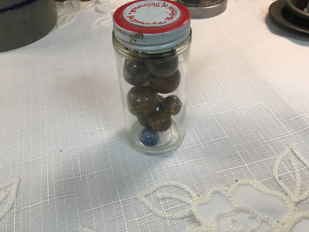 Jar of Bennington marbles