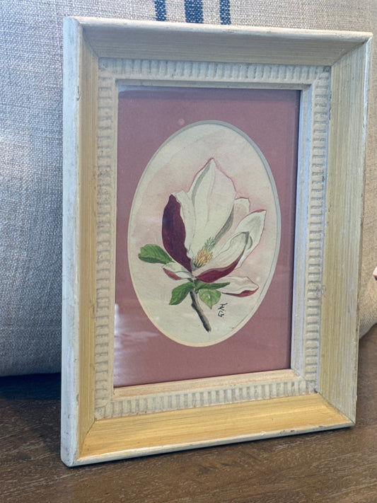 Vintage watercolor, floral painting