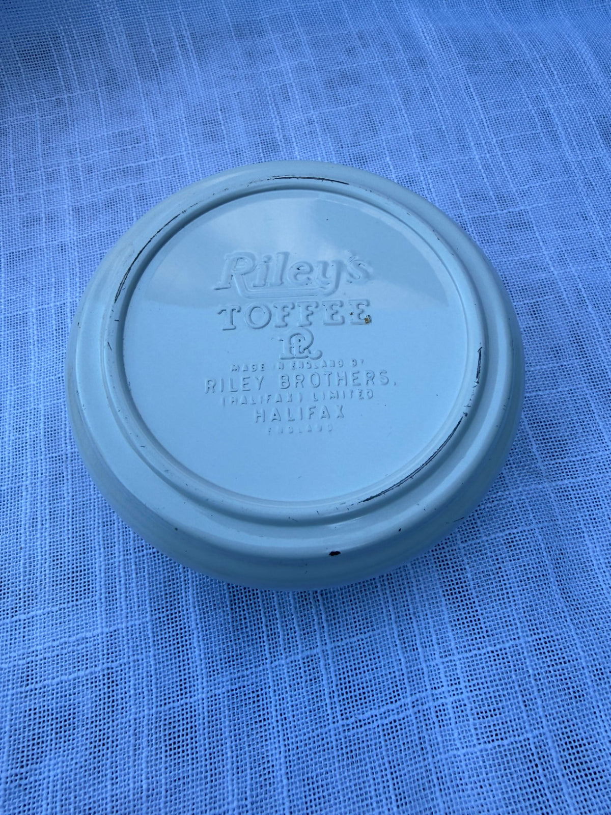 Vintage Riley's Toffee English Tin | Pheasant Bird Lithograph (As-Is / Stuck Lid)