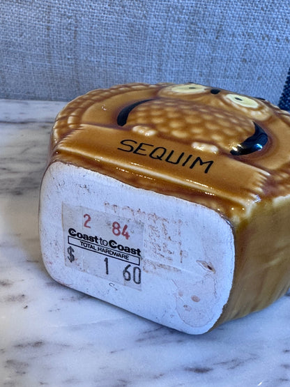 Vintage owl vase/pencil holder SEQUIM