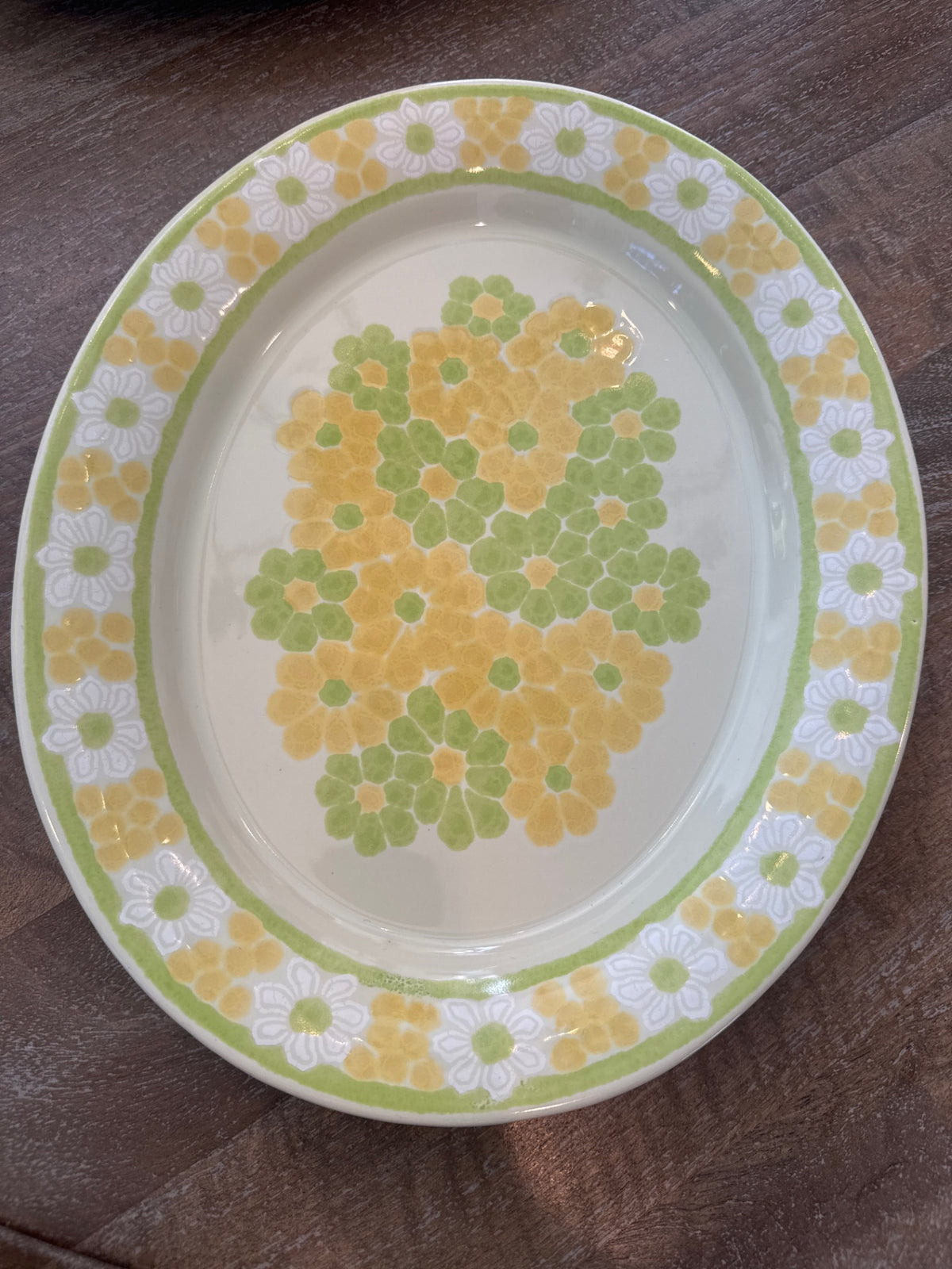 vintage 1971 Franciscan earthenware surviving platter "Picnic"
