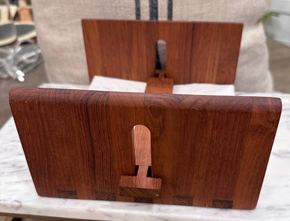 MCM Kama designs teak napkin holder