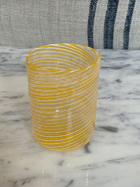 Hand blown shot glass