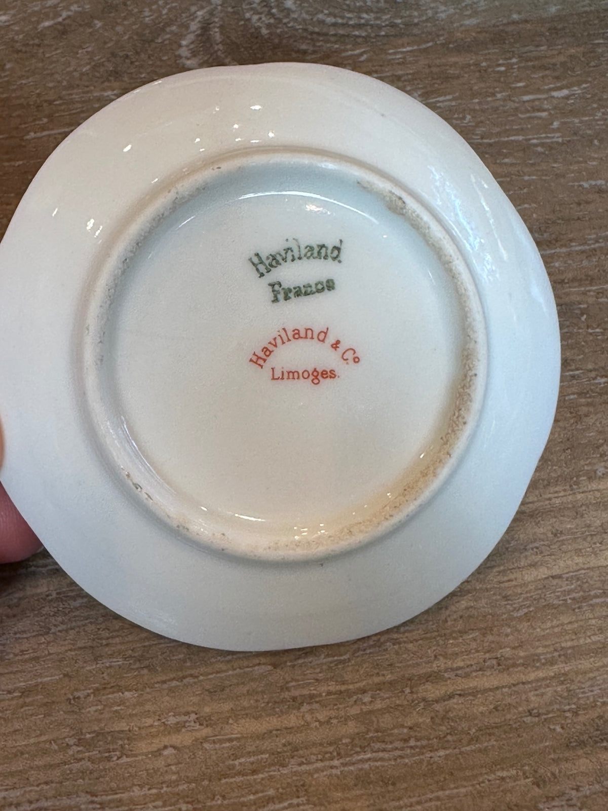 Antique Haviland, Launie, France, butter Pat with roses